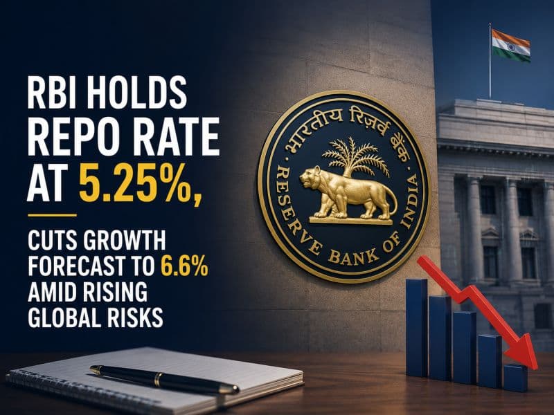 RBI Holds Repo Rate Steady at 5.25%
